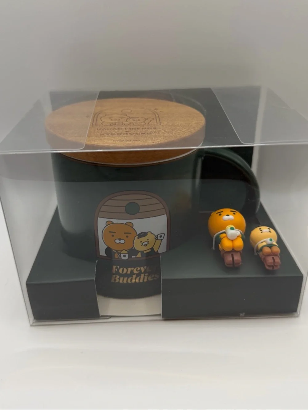 New Starbucks Korea Kakao Friends Deep green Mug Cup MyBuddy Figure Set 2024